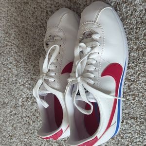 Red/white/blue Nike Cortez